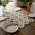 Tablecloth Rectangle Cream  Green Crochet - home decor -  Handmade Best Gifts - kreassions.com