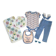 Baby Blanket Animals and Squares Gift Set - newborn baby gifts -kreassions.com