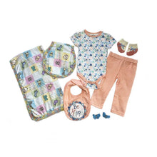 Baby Blanket Animals and Squares Gift Set - newborn baby gifts - kreassions.com