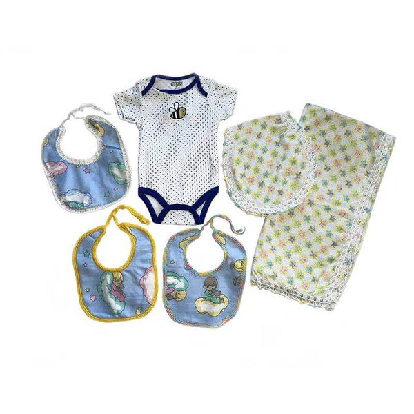 Baby Blanket Blue Stars Gift Set-kreassions.com