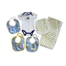 Baby Blanket Blue Stars Gift Set - newborn baby gifts - kreassions.com