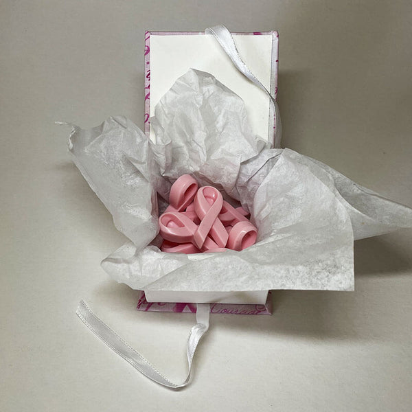 Cancer Custom Gift Box with Ribbon Soaps - kreassions.com