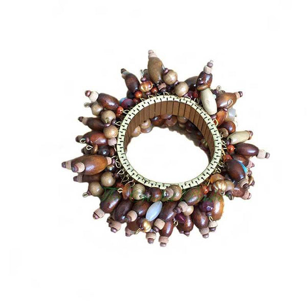 Woman beaded Bracelet Cha Cha Woods - kreassions.com