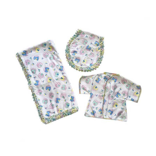 Baby Blanket Colors Bears Gift Set - kreassions.com
