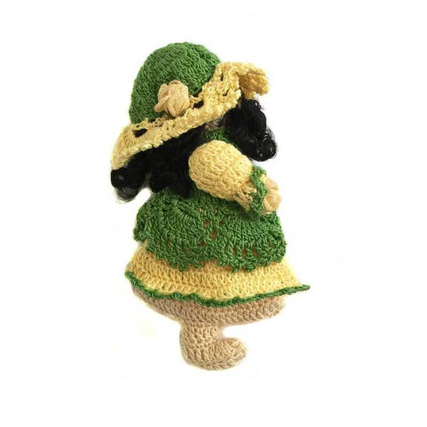 Doll Without Face Green Amigurumi - kreassions.com