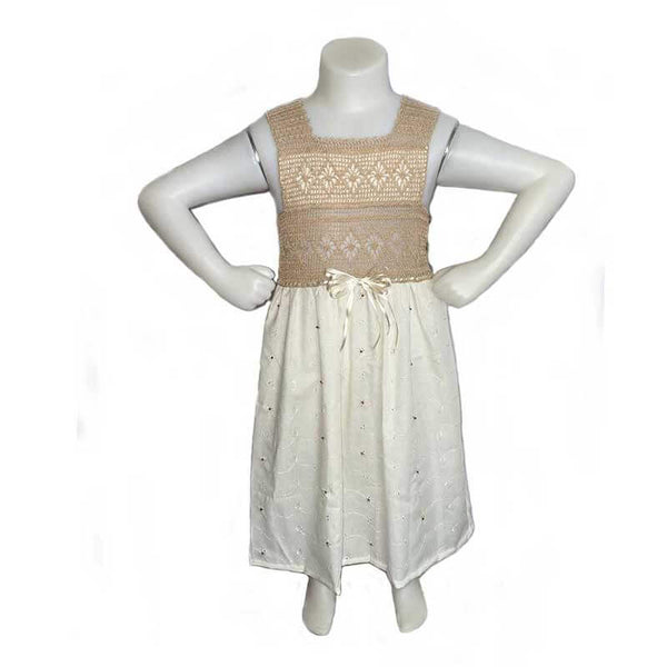 Girl Cream Dress - Vainilla - My Garden Collection -kreassions.com 