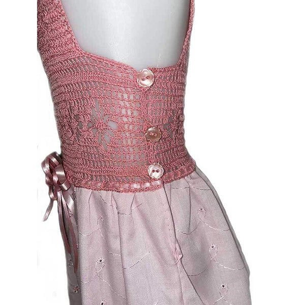 Girl Pink Dress - Rose - My Garden Collection - kreassions.com