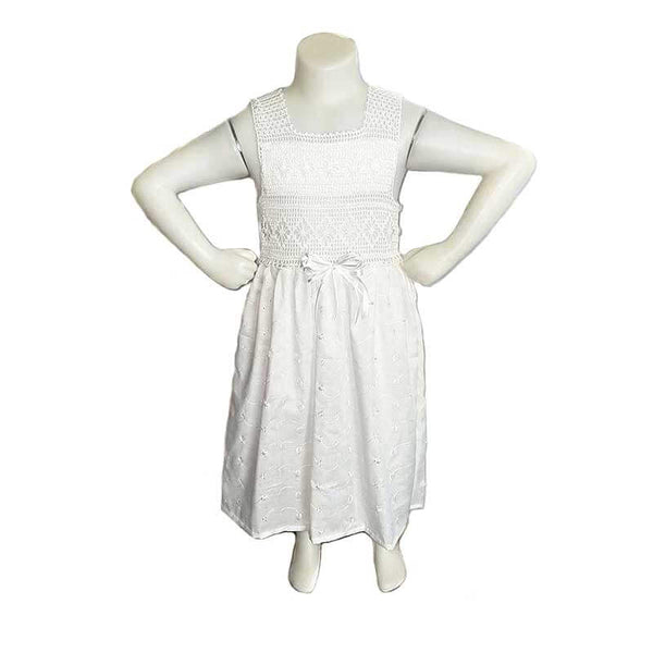 Girl White Dress - Lily - My Garden Collection - kreassions.com