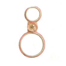 Towel Hangers pink crochet ring - kreassions.com