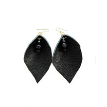 Leather-earring-black-drop-kreassions.com