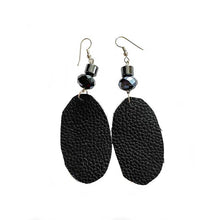 Leather-earring-black-oval-kreassions.com