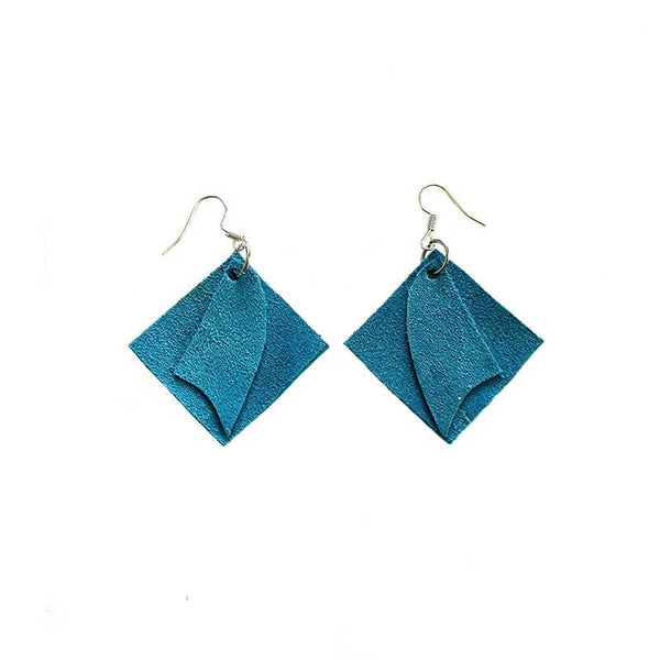 Leather-earring-blue-square-kreassions.com