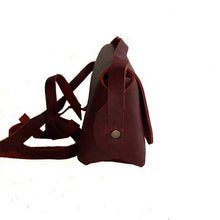 kreassions.com Leather Woman Handbag Red Small Cross Long Cord