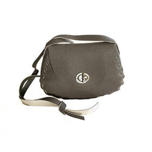 kreassions.com Leather Woman Handbag Gray Cross Long Cord
