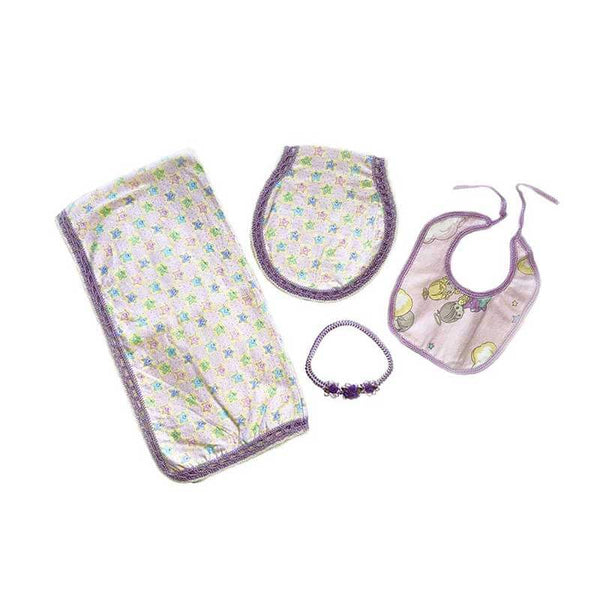 Baby Blanket Pink Stars Gift Set - kreassions.com
