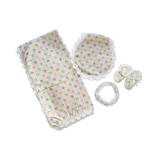 Baby Blanket Pink Stars Gift Set - kreassions.com