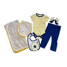 Baby Blanket Pink Stars Girl Gift Set - newborn baby gifts -kreassions.com