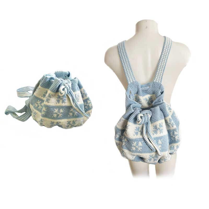 crochet tapestry mini backpack Women Backpack Tapestry - Women's Handbags