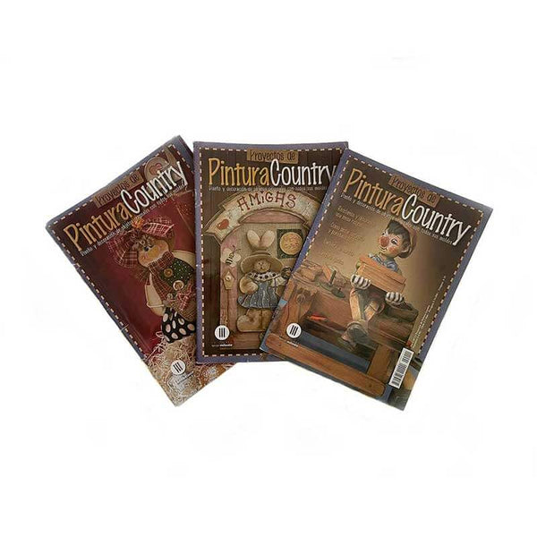 Revista Pintura Country Patrones Vol 1, 2 y 3 - kreassions.com