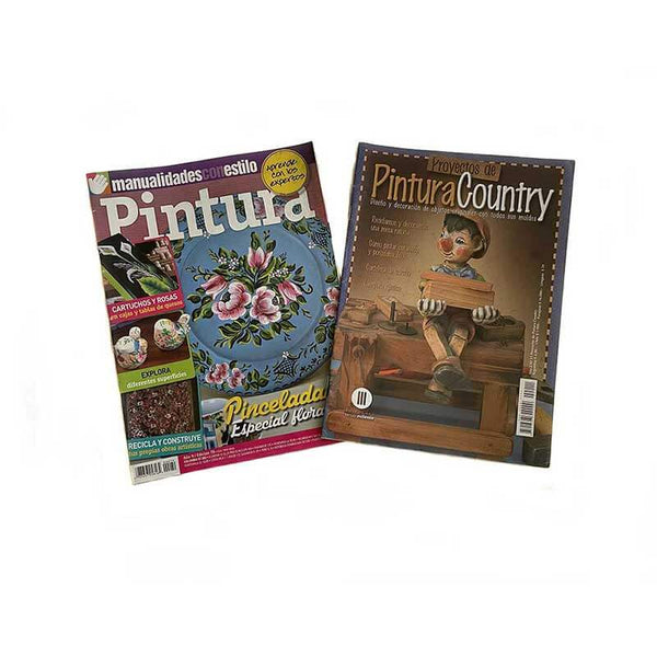 Revista Pintura Country y Floral Patrones Vol 1 y 2 - kreassions.com