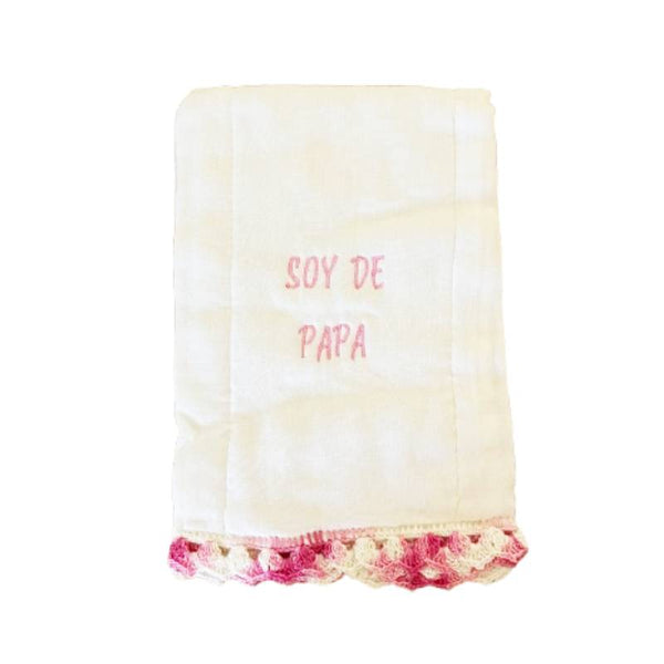 Baby Diapers Cloth Embroidered Daddy pink - newborn baby gifts - kreassions.com