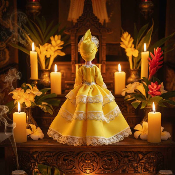 oshun orisha santeria doll - spiritual world - kreassions.com