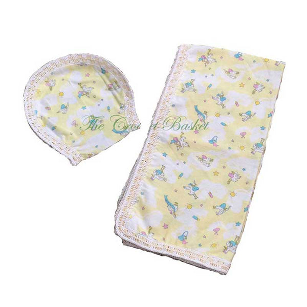 Baby Blanket Stork Girl Gift Set - kreassions.com