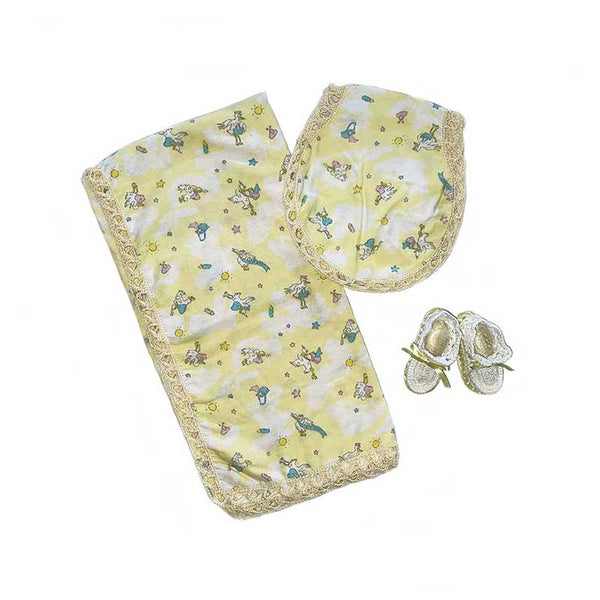 Baby Blanket Stork Girl Gift Set - kreassions.com