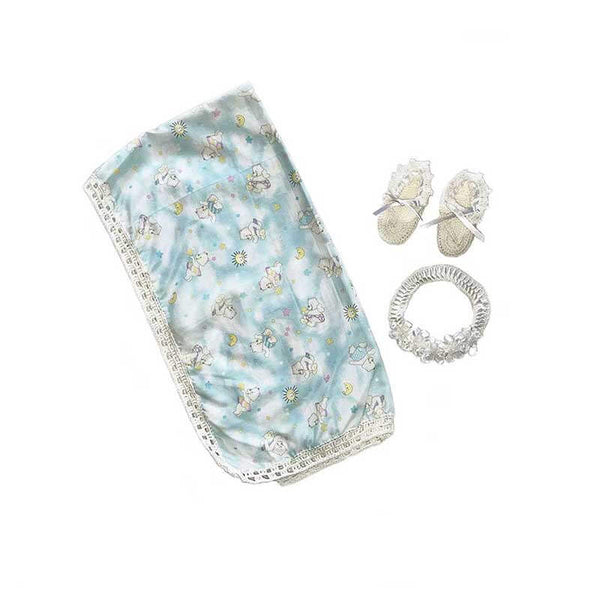 Baby Blanket White Bear Gift Set - kreassions.com