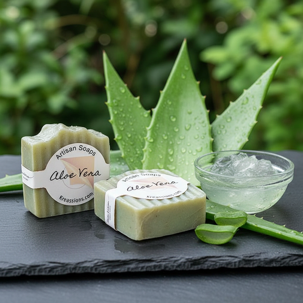 Aloe Vera Soap Bars - Handmade Skincare | Kreassions