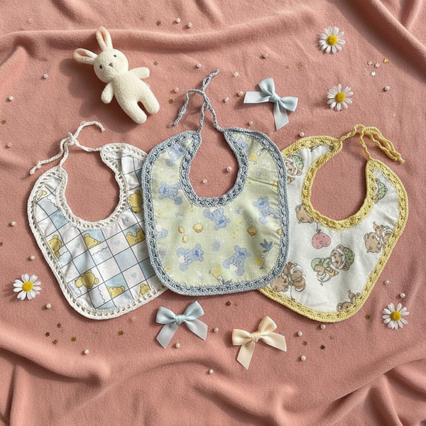 Baby Bibs Bears Set of 3 - newborn baby gifts - kreassions.com