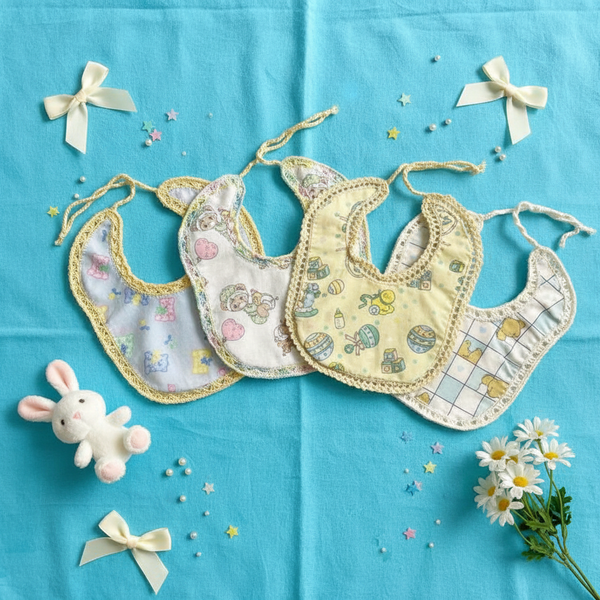 Baby Bib Bears and Toys Set of 4 - newborn baby gifts - kreassions.com