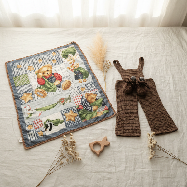 Baby Blanket Big Bear Gift Set - kreassions.com