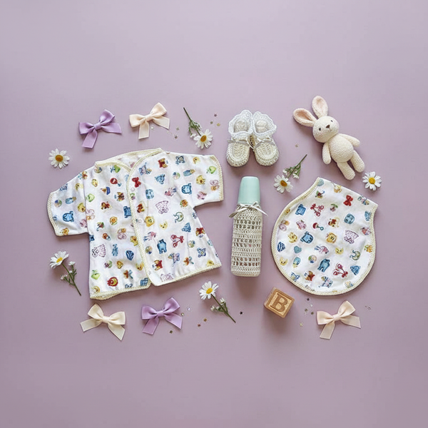 Baby T-Shirt and Gases Pad Gift Set - newborn baby gifts - kreassions.com