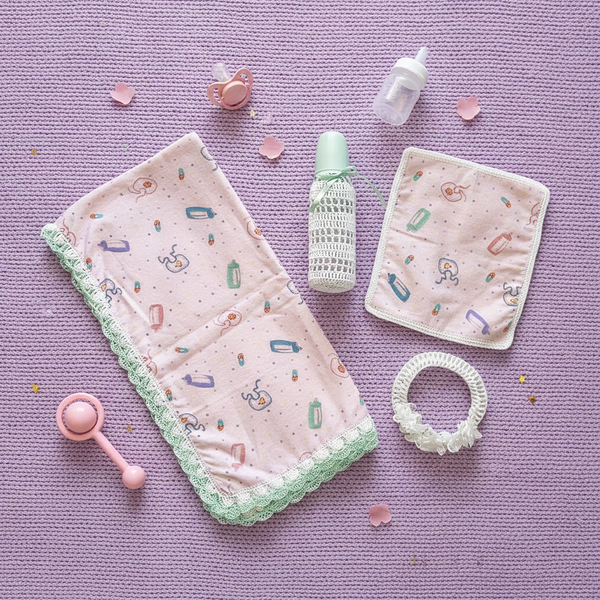 Baby Blanket Bottles Gift Set - newborn baby gifts - kreassions.com