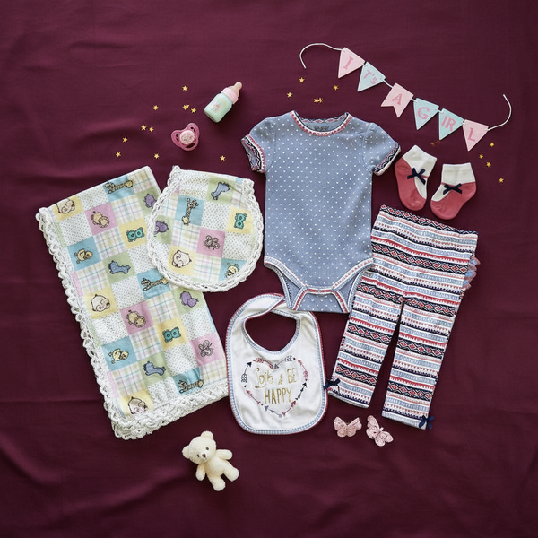 Baby Blanket Animals and Squares Gift Set - newborn handmade gifts - kreassions.com