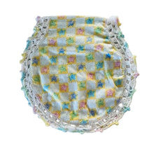 baby gases burp flannel fabric with crochet border - kreassions.com