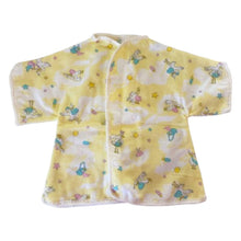 Yellow baby jacket with stork designs - kreassions.com