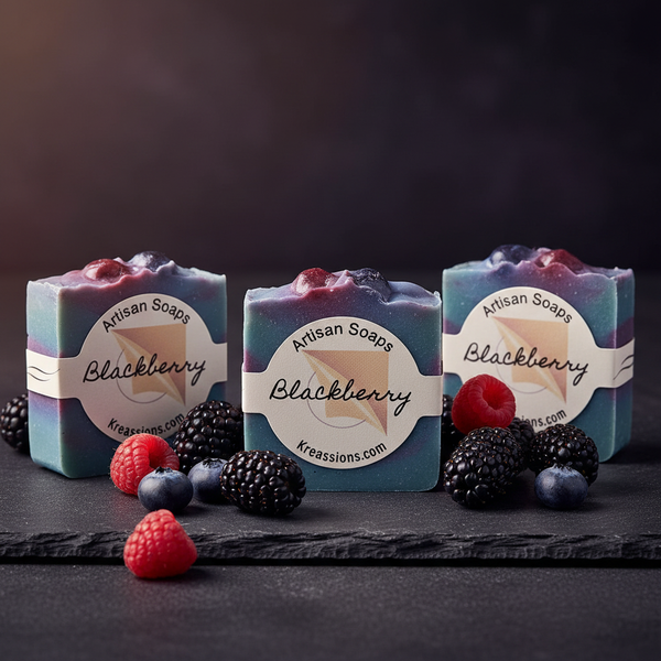Blackberry Soap Bars - Handmade Skincare | Kreassions