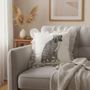 Cat Embroidery punch needle PIllow - home decor - kreassions.com
