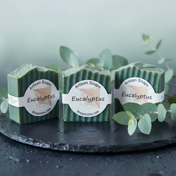 Eucalyptus Soap Bars - Handmade Skincare | Kreassions