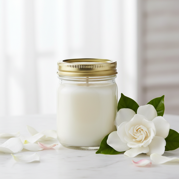 Gardenia scented Candle | best aromatherapy candles | kreassions.com