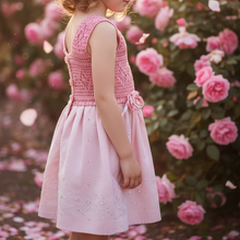 Girl Pink Dress - Rose - girls clothing - kreassions.com