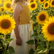 Girl Yellow Dress - Sunflower - girls clothing - kreassions.com