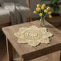 Tablecloth Round Pineapple Crochet - home decor - Kreassions.com