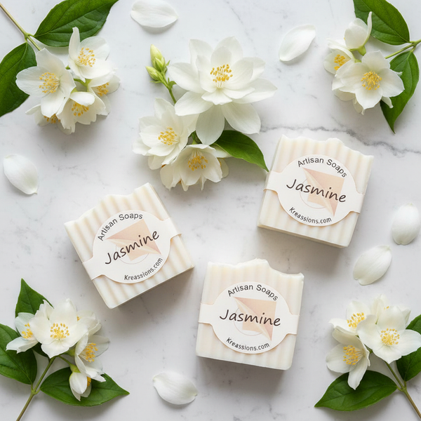 Jasmine Soap Bars - Handmade Skincare | Kreassions