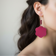Leather-earring-pink-flower-kreassions.com
