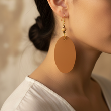 Leather-earring-brown-oval-kreassions.com