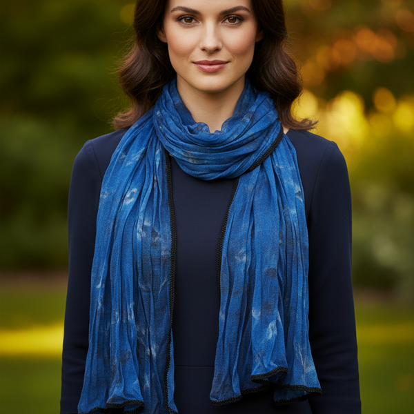 Woman Scarf Fabric & Crochet - women's clothing - kreassions.com