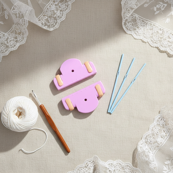 Hairpin Lace Tool for Intricate Designs - arts and crafts - Kreassions pink